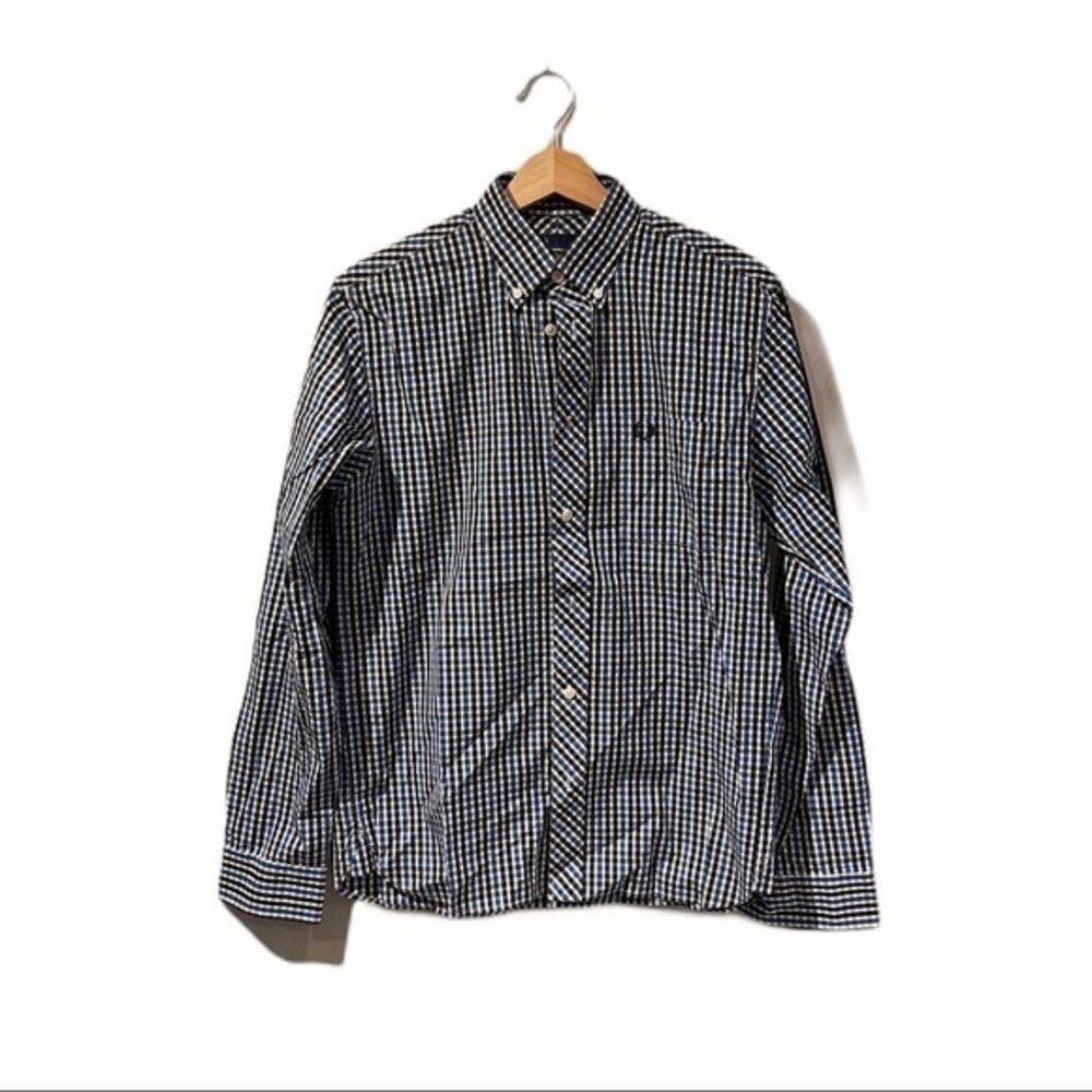 Fred Perry dress shirt black / blue